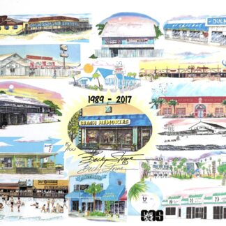 Bars of Ocean Drive, Spanish Galleon, Fat Harold's, The Pad, Ducks, OD Arcade, OD Pavilion, Sonny's Pavilion, Pirate's Cove, Beach Memories